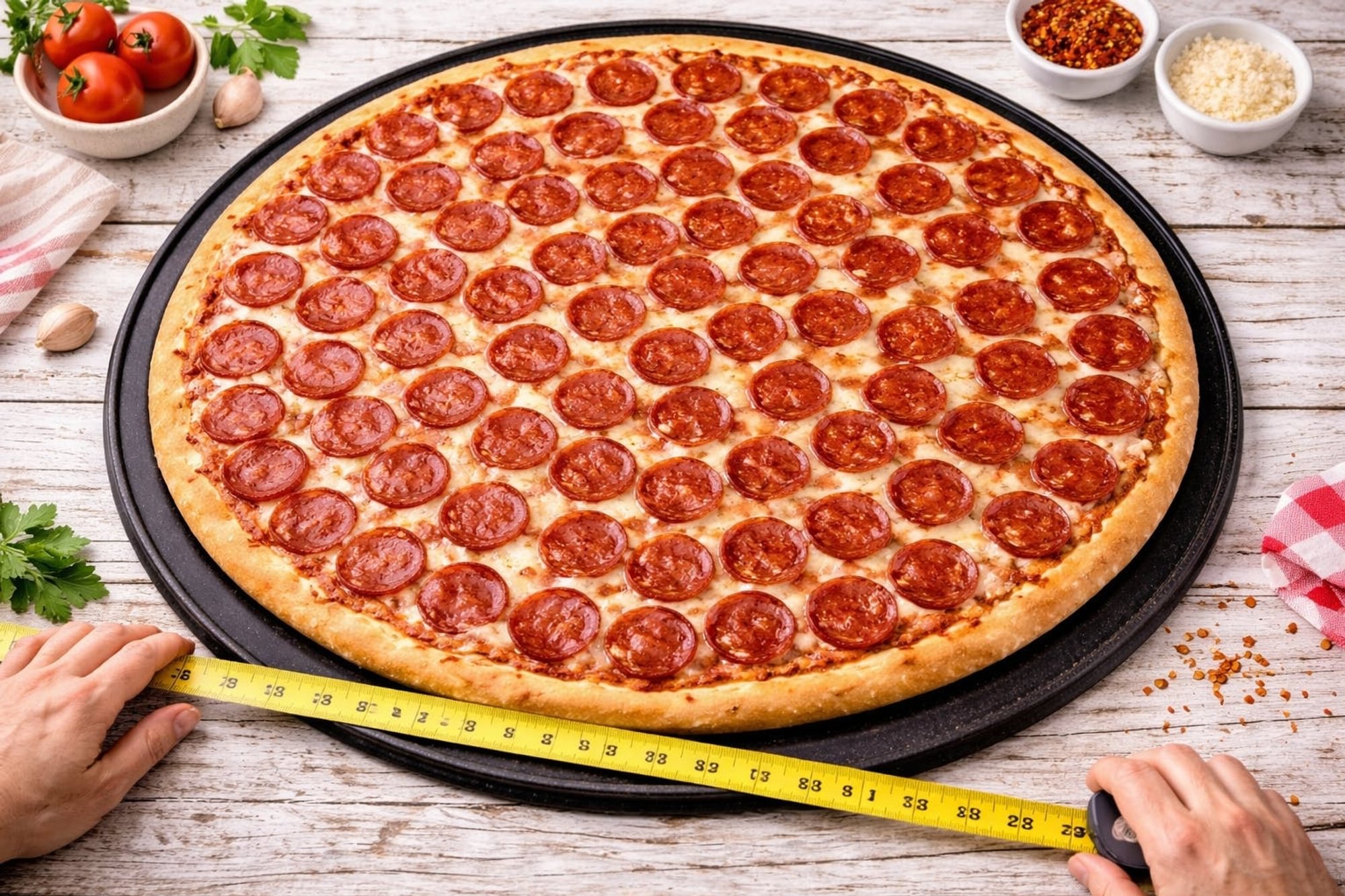 Monster Pizza with One Topping