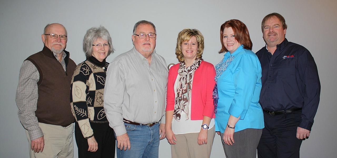 L-R: Craig Moroney, Sales Associate; Chery O'Conner, Broker-Associate;  Jim Hughes, Broker Associate; Wendy Fischels, Licensed Assistant; Janet Henderson, Sales Associate and Curt Martin, Broker/Owner