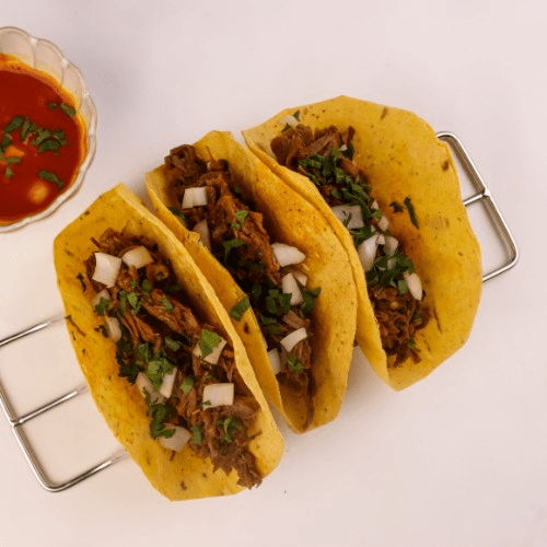 (3) Tacos Either Crispy or Soft with Beans Beef or Chicken Soft