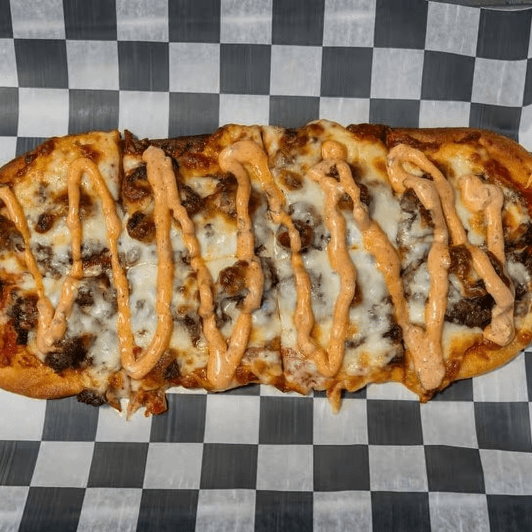 Bacon Cheeseburger Flatbread