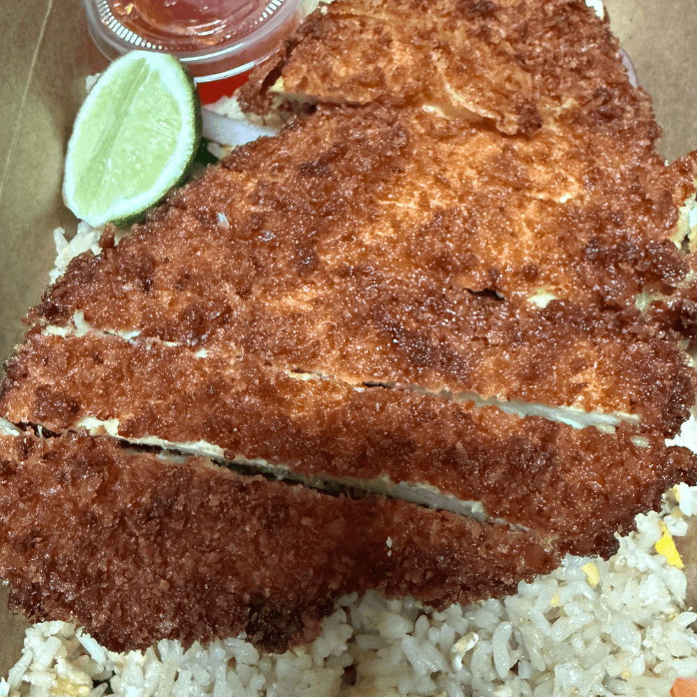 Deep Fried Battered Chicken Fried Rice