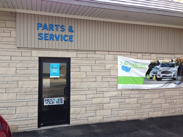 Entrance to Parts and Service
