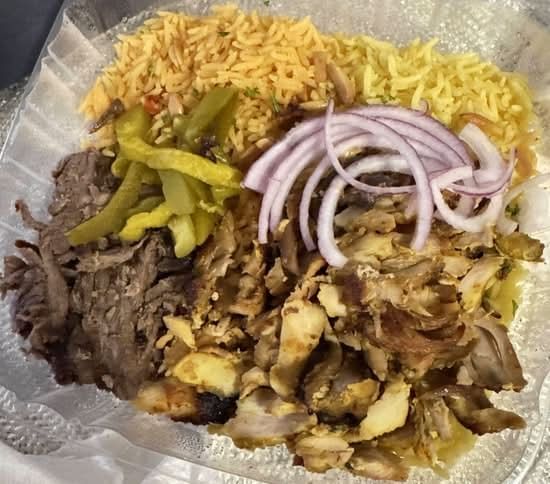 Mixed Chicken & Beef Shawarma Platter