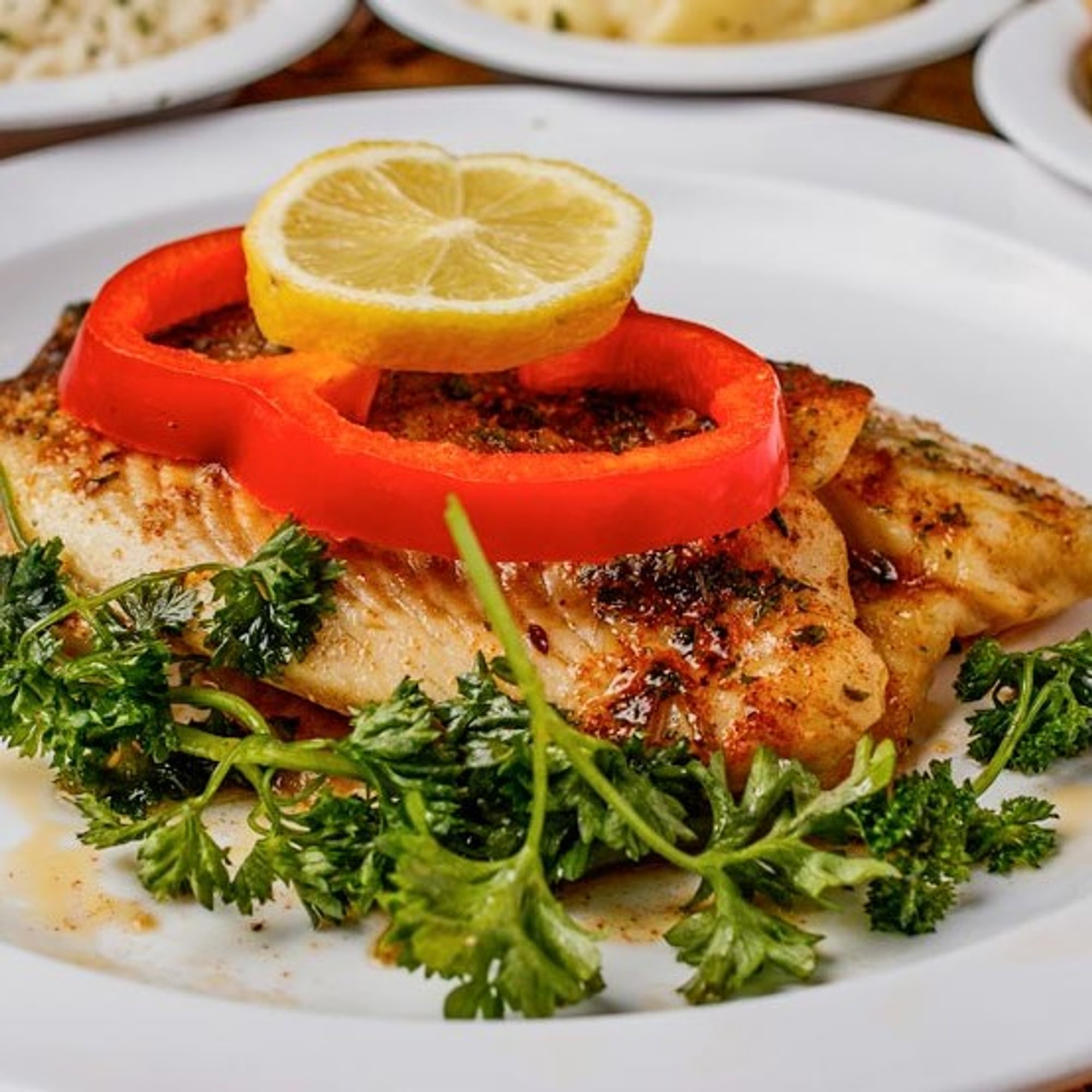 Baked Tilapia with Two Sides