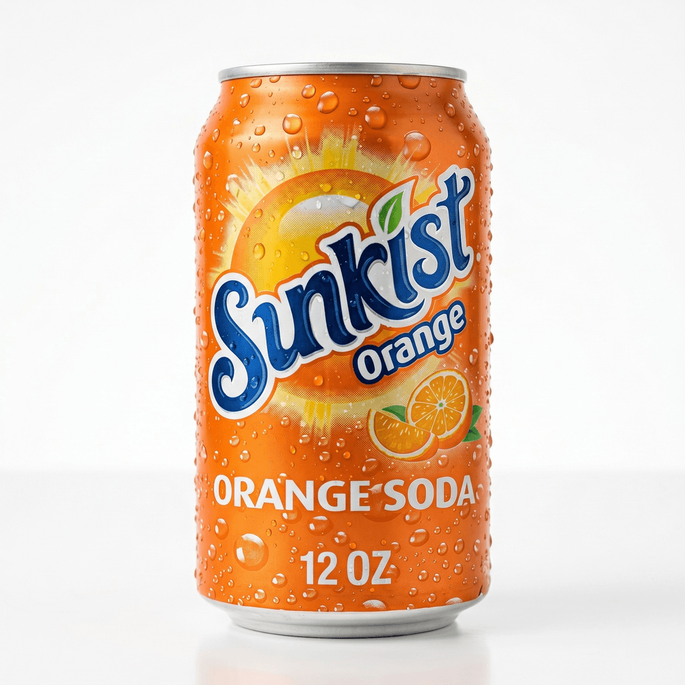 Orange Can Soda