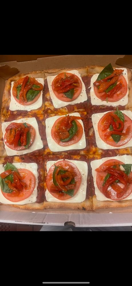 Caprese Square Pizza Slice