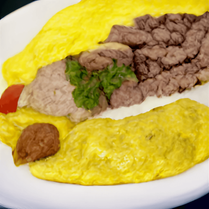 Steak Omelette