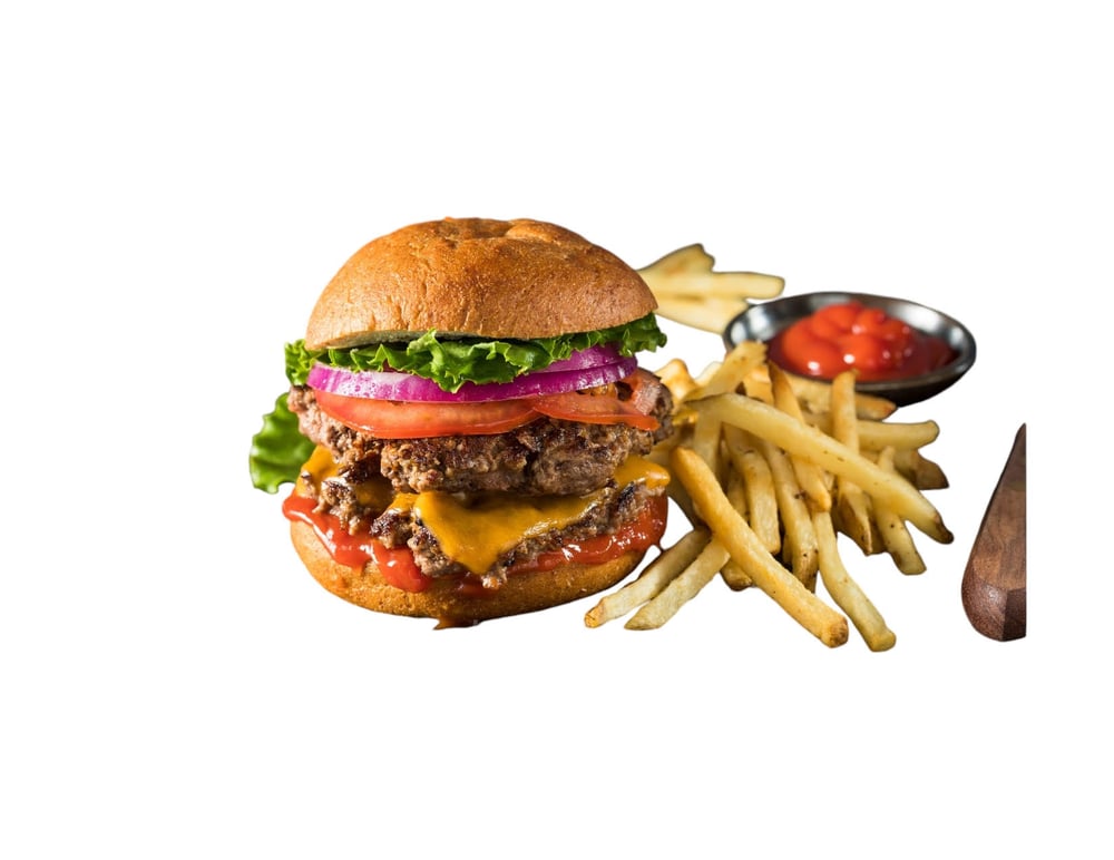 Single Cheese Burger + Fries & 12oz Drink (🔥 🔥)