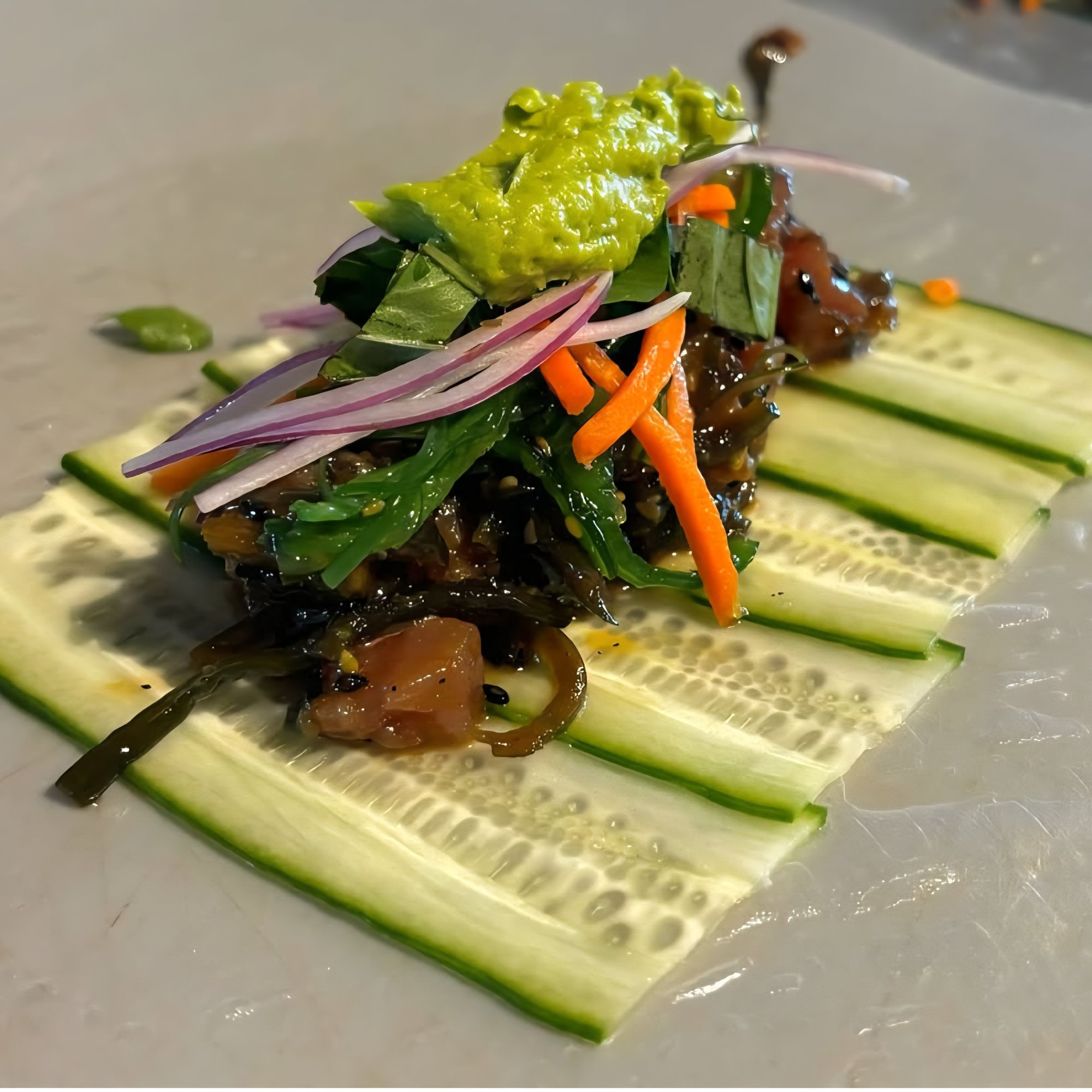 AHI POKÉ SPRING ROLLS