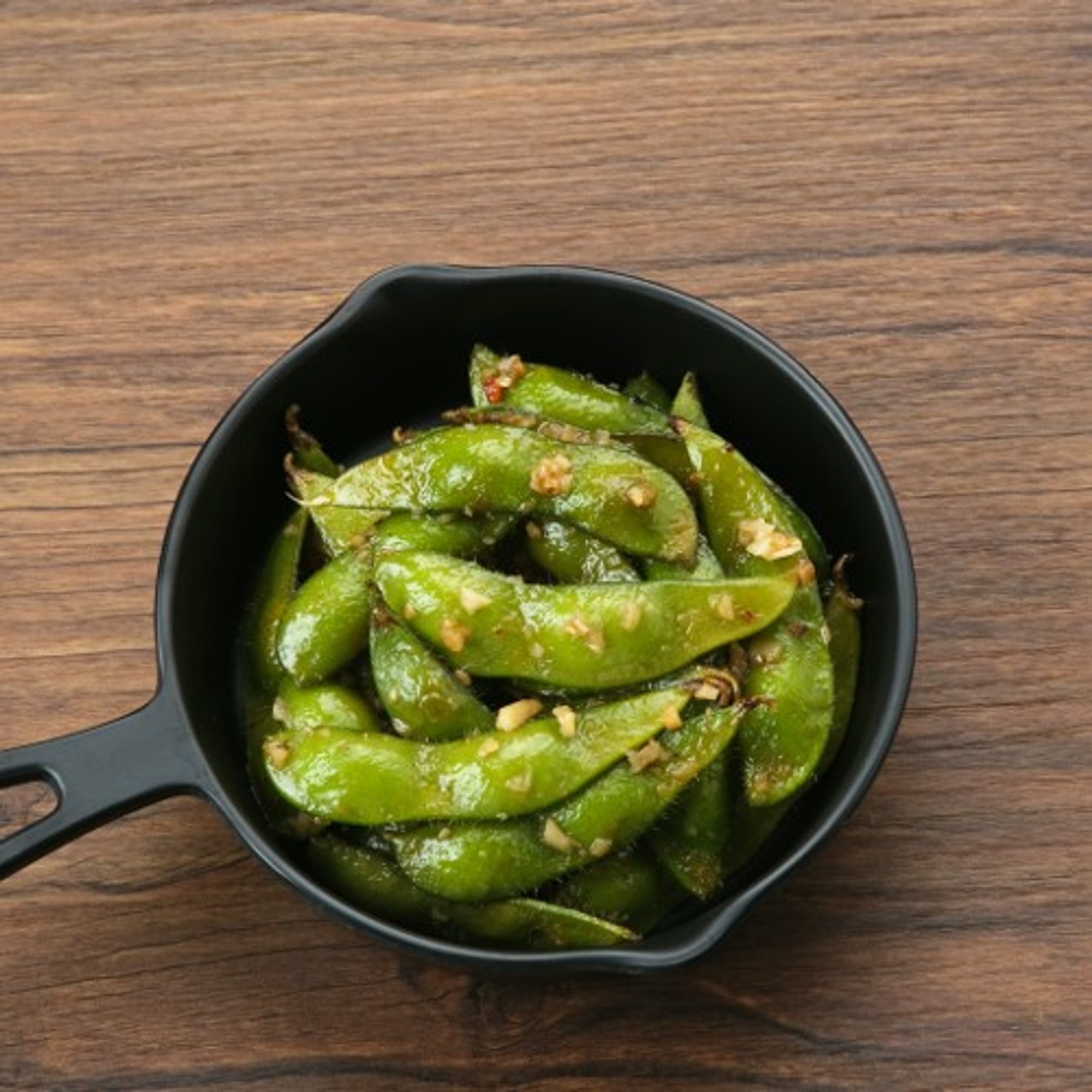 4. Garlic Edamame