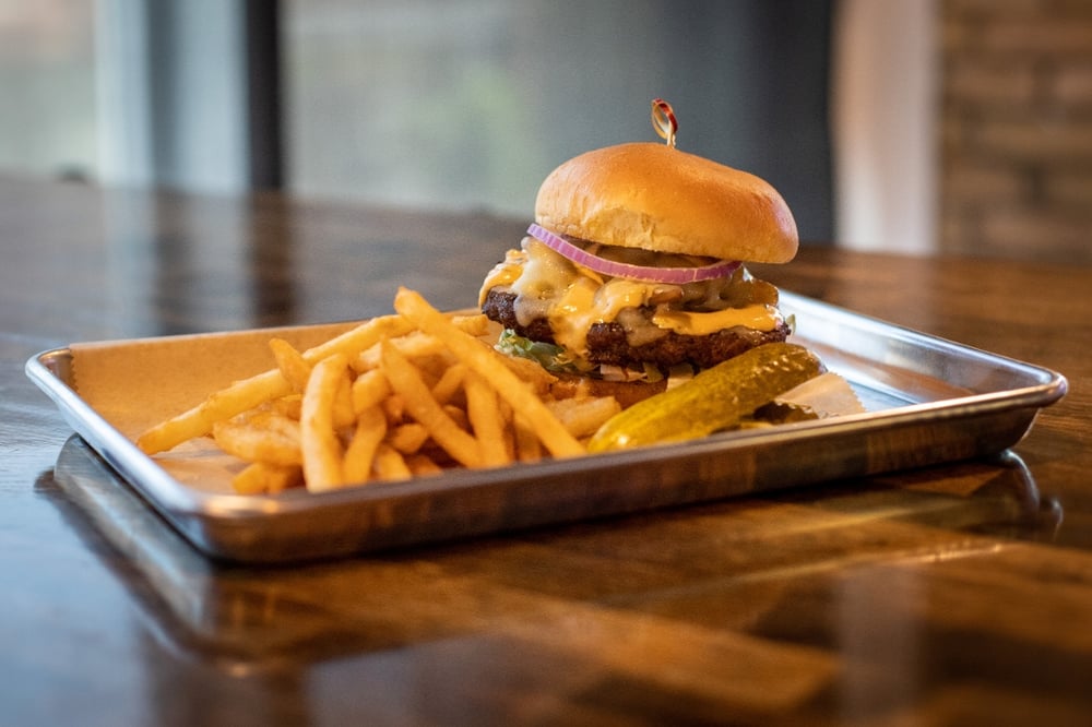 Mushroom and Swiss Burger