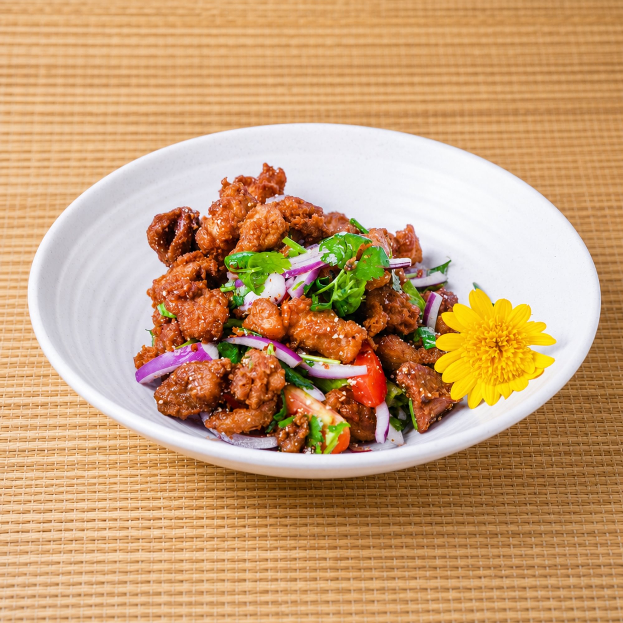 Crispy Chicken Larb