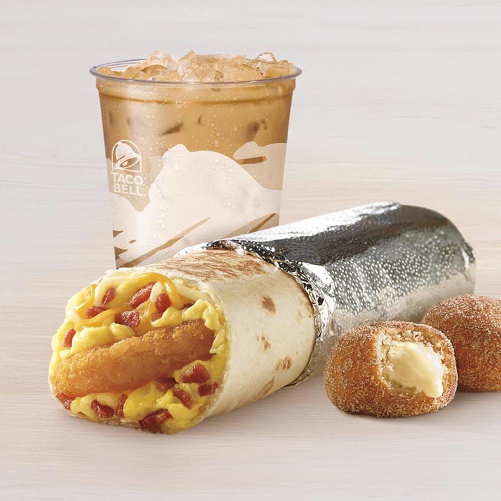Hash Brown Toasted Breakfast Burrito Combo