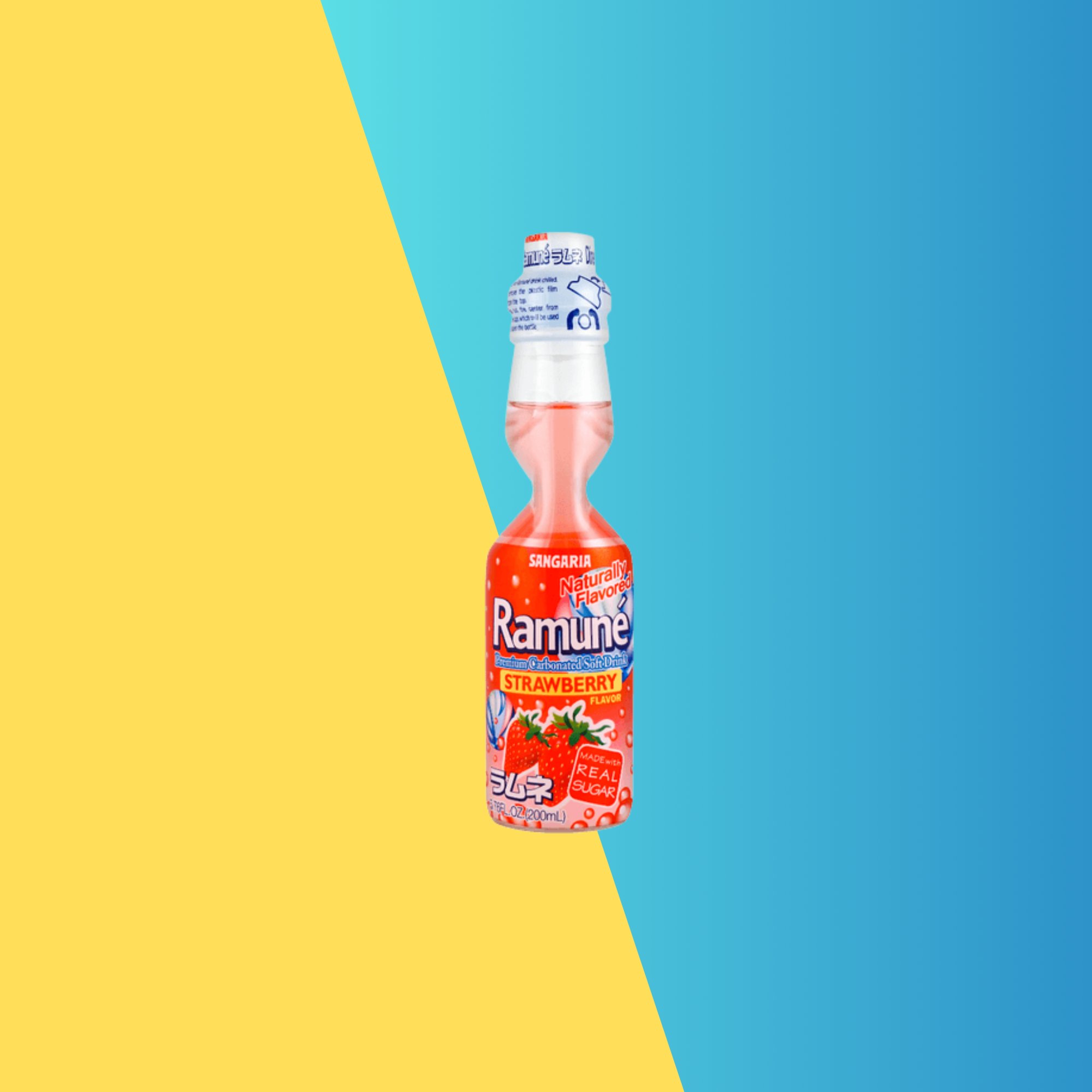 Strawberry Japanese Soda Ramune