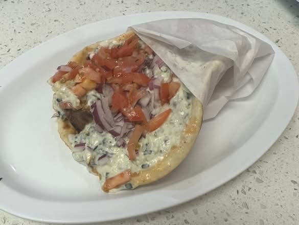 Lamb Souvlaki Sandwich
