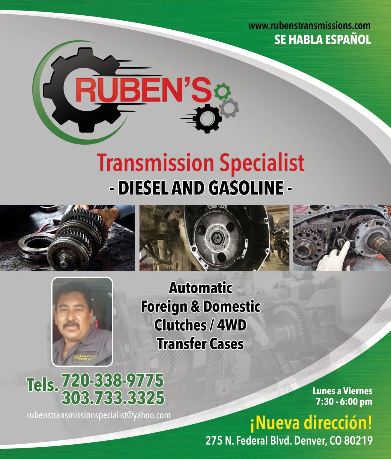 RUBEN'S TRANSMISSION SPECIALIST Photo