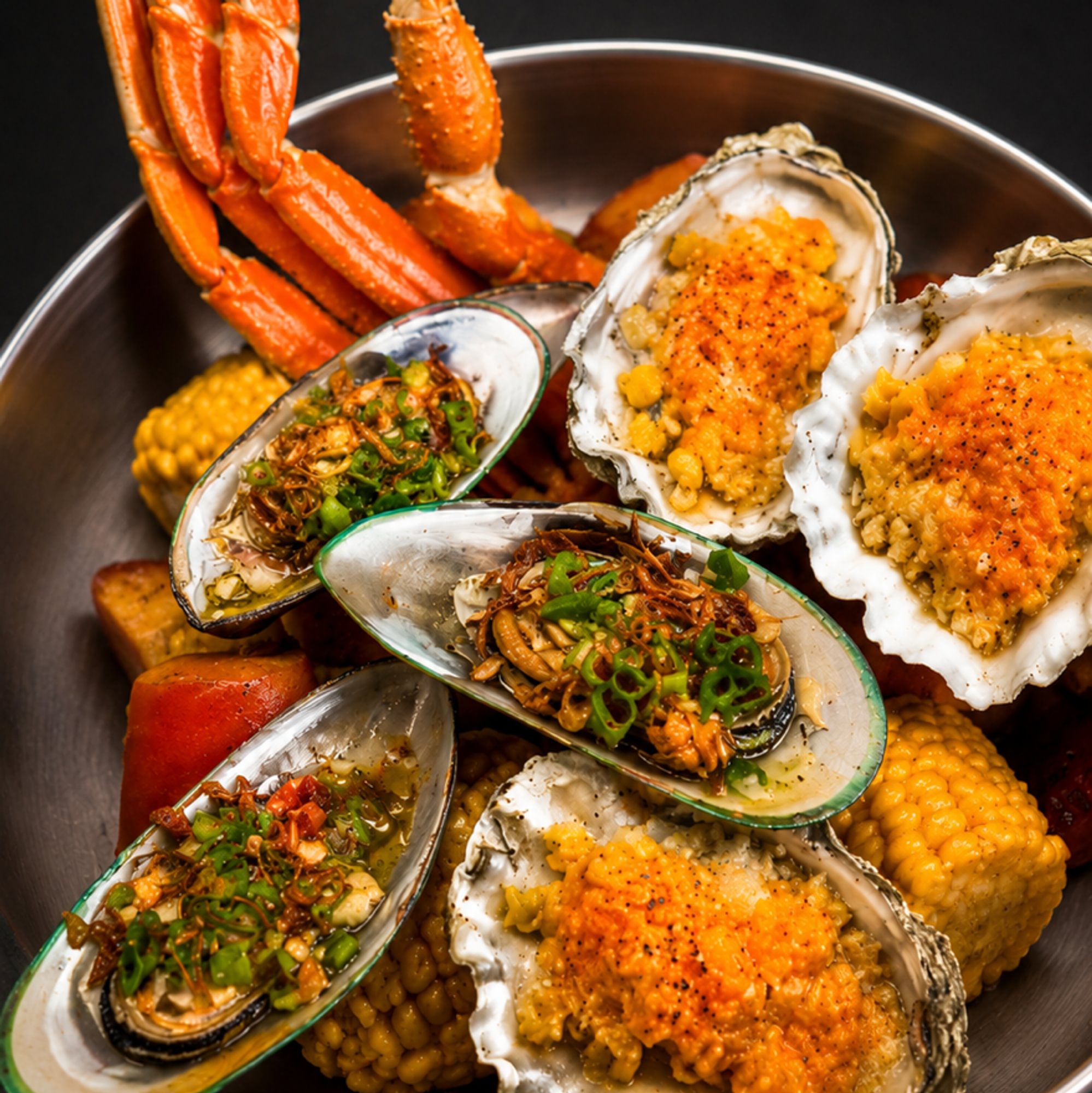 Flaming Seafood Platter