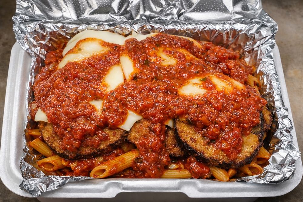 Eggplant Parmesan & Ziti