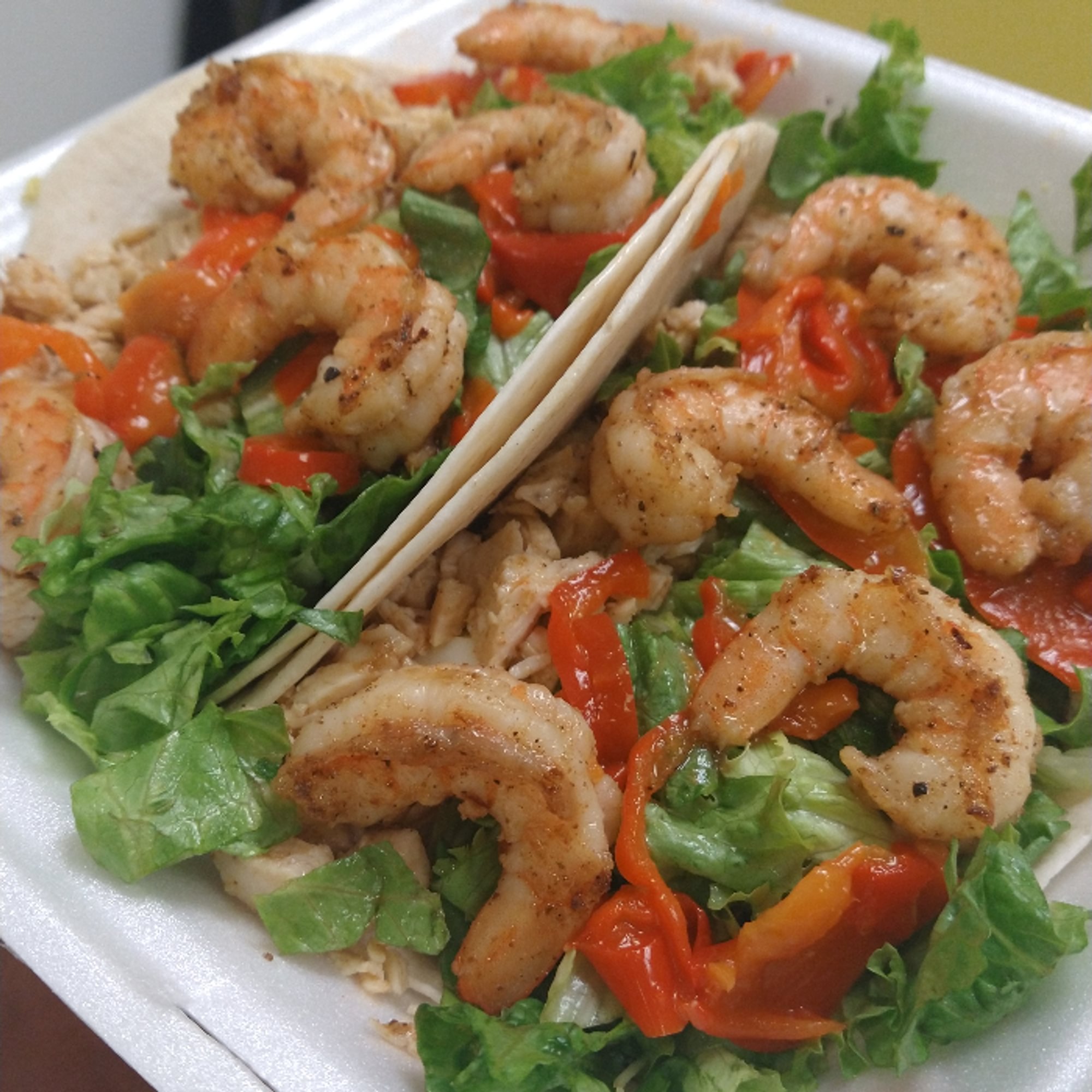Shrimp and Chicken Wraps
