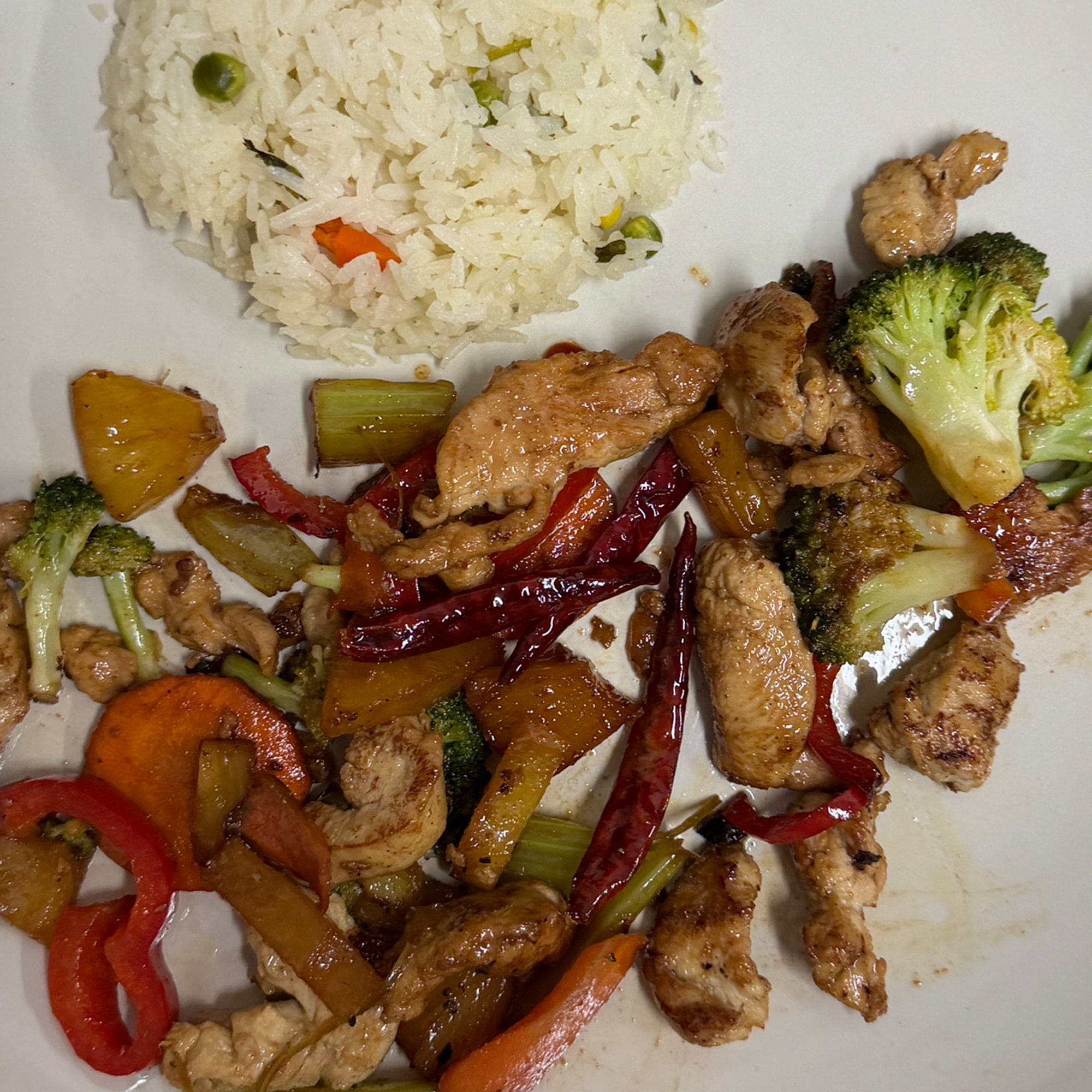 (L) Pollo Vegetales