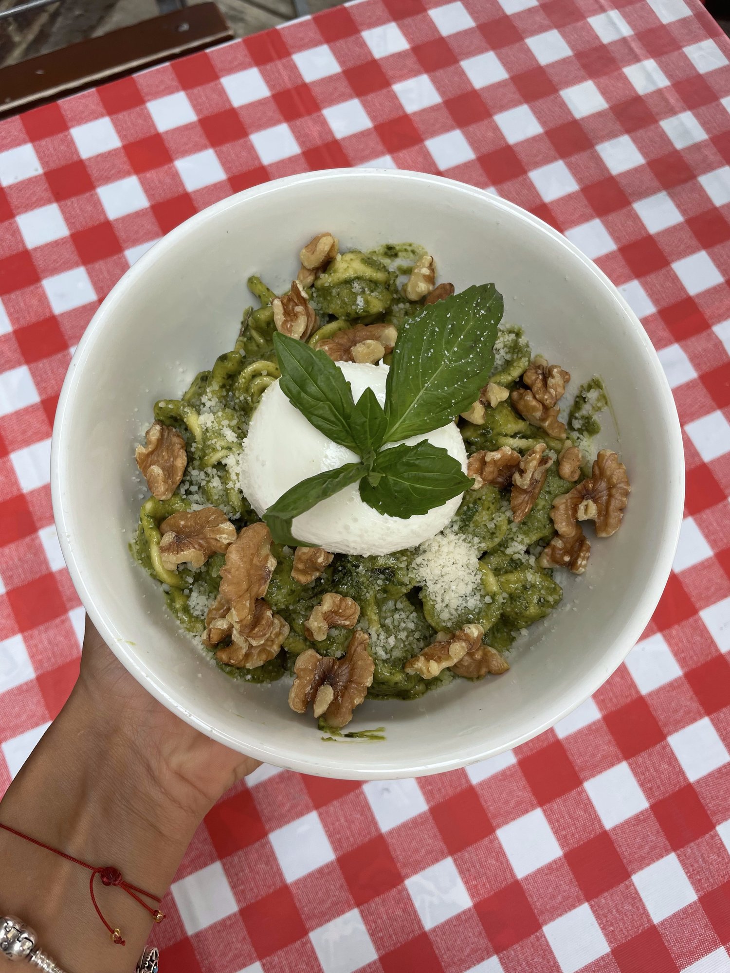 Orecchiette Pesto and Burrata