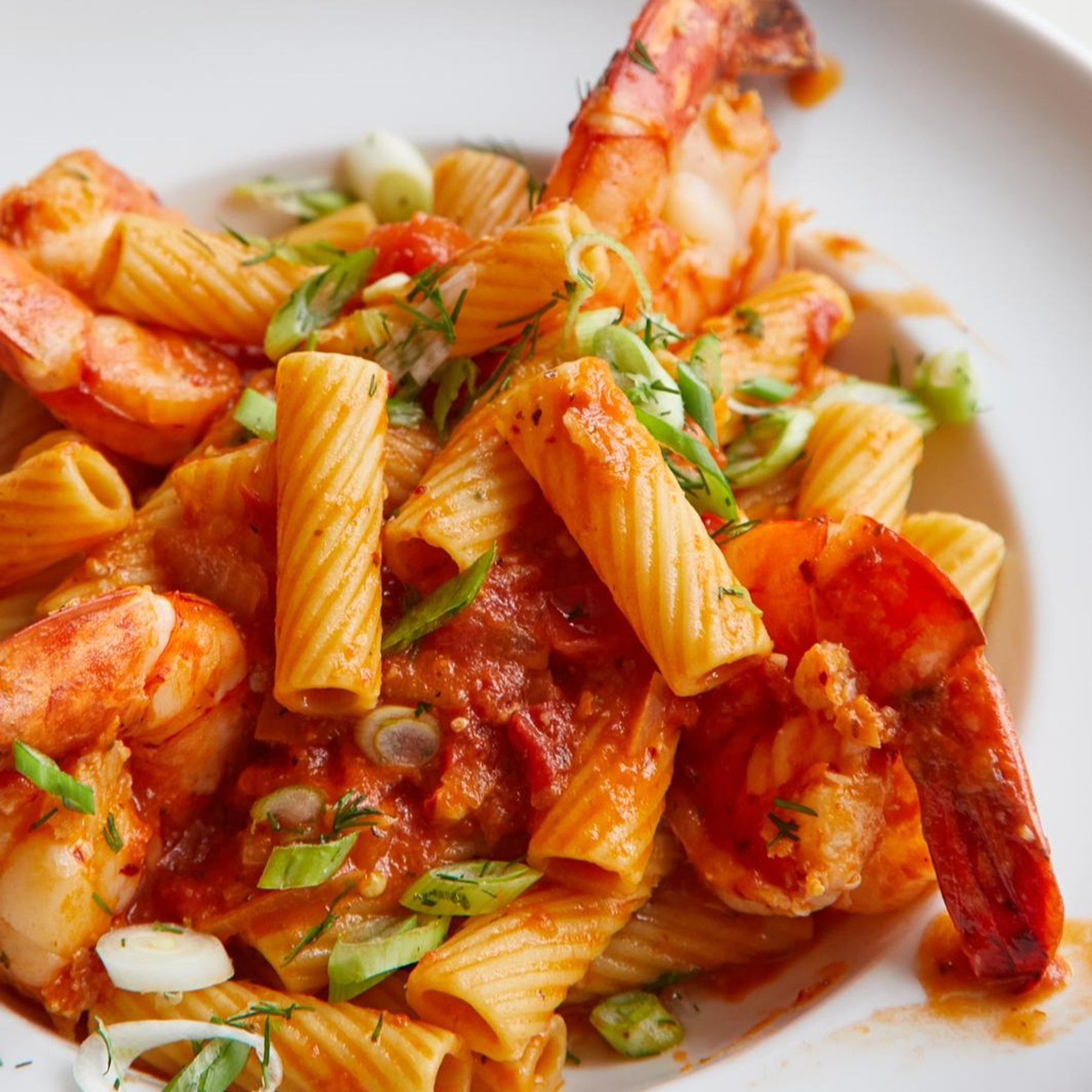 Spicy Shrimp Rigatoni