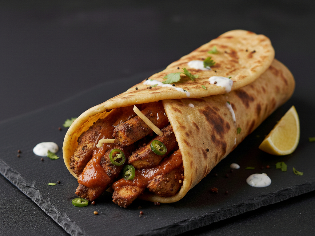 Achari Chicken Roll