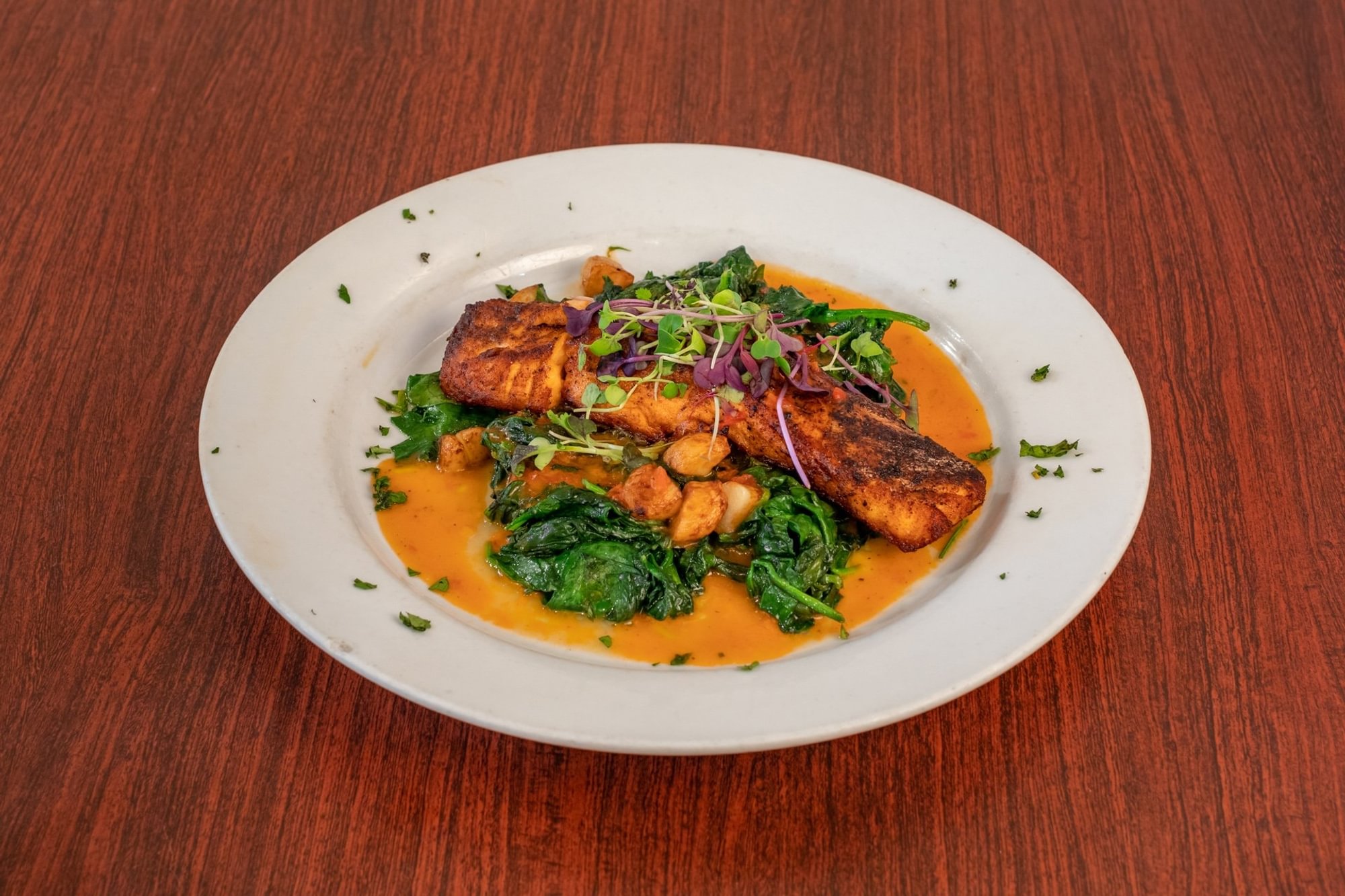Salmon Oreganata