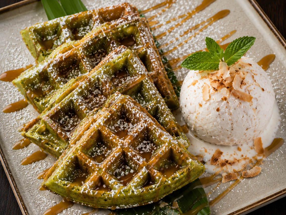 COCONUT PANDAN WAFFLE