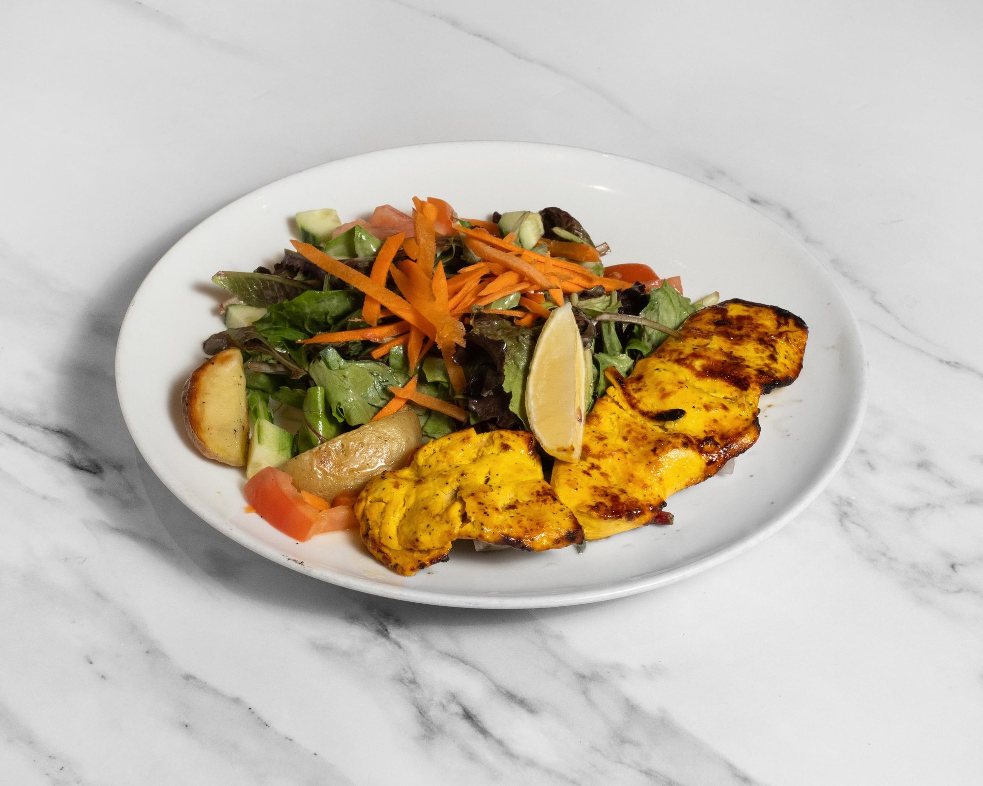 Chicken Breast Kabob Salad