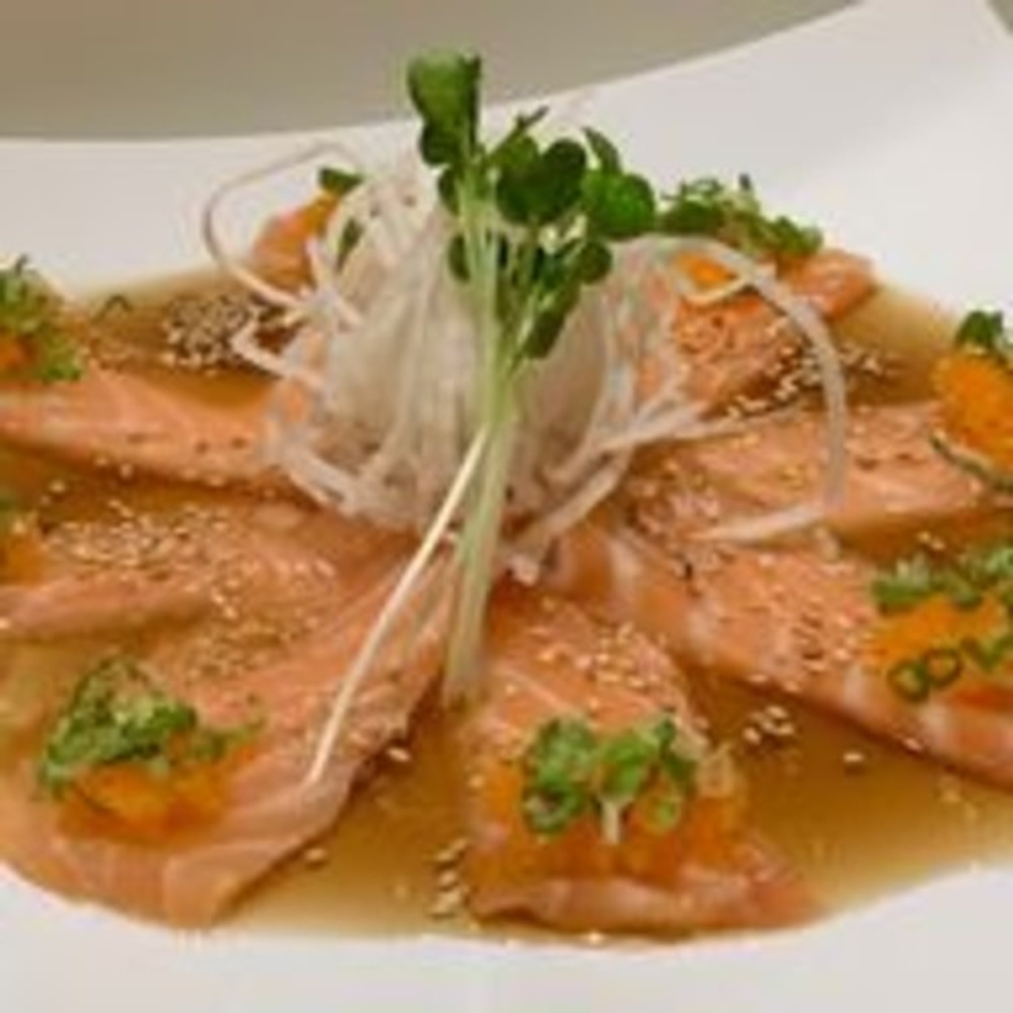 2. Carpaccio- Tuna or Salmon