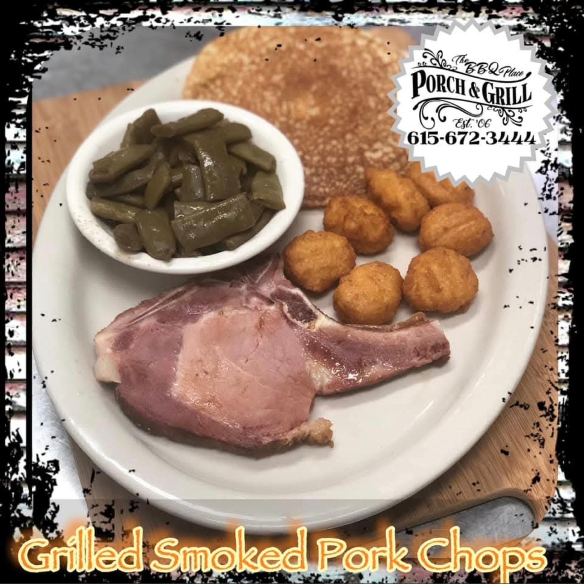 Grilled Smoked Pork Chop