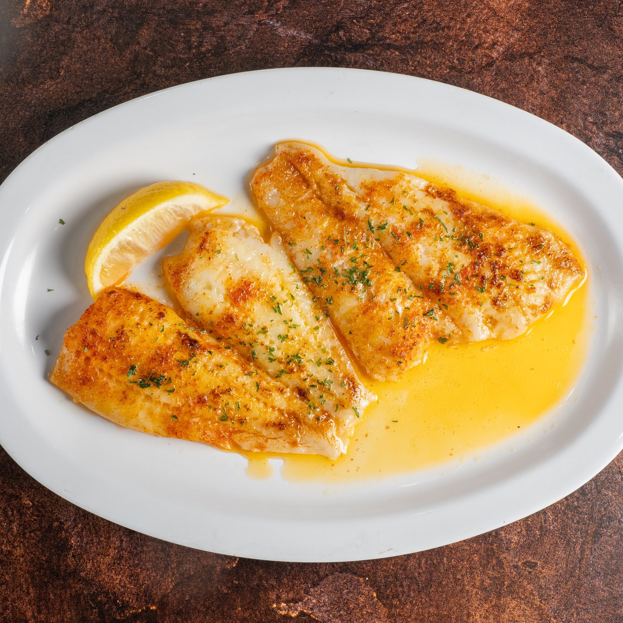Broiled Flounder