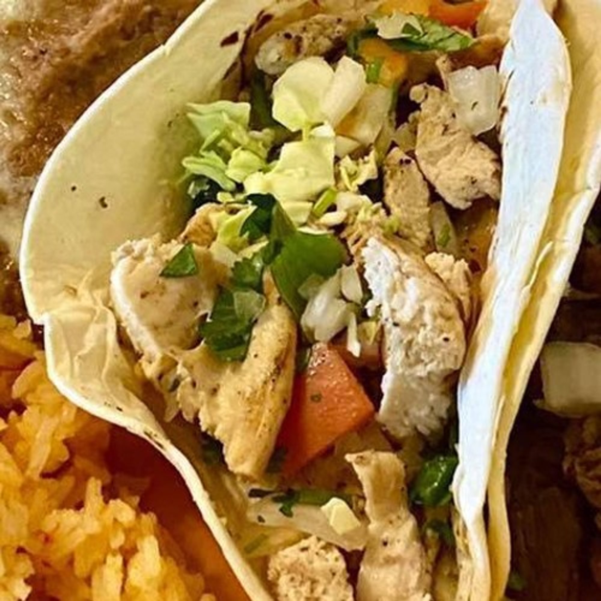 Pollo Asado Taco