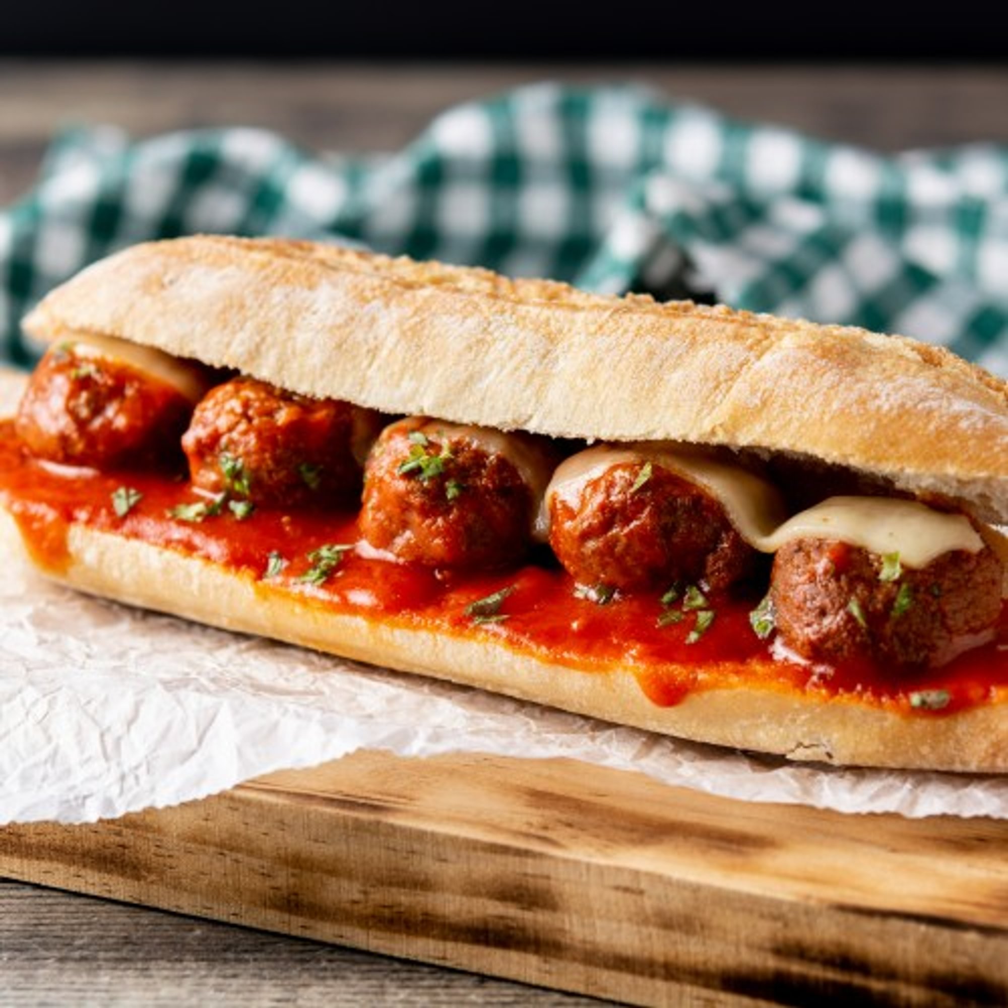 Meatball Parmigiano Sub