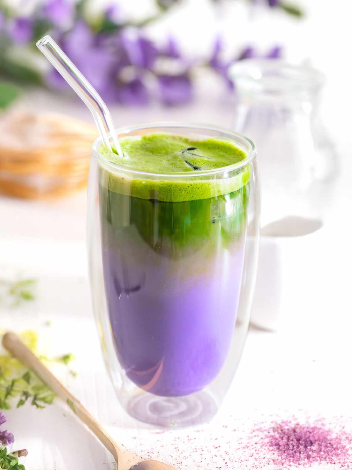 Ube Matcha Latte
