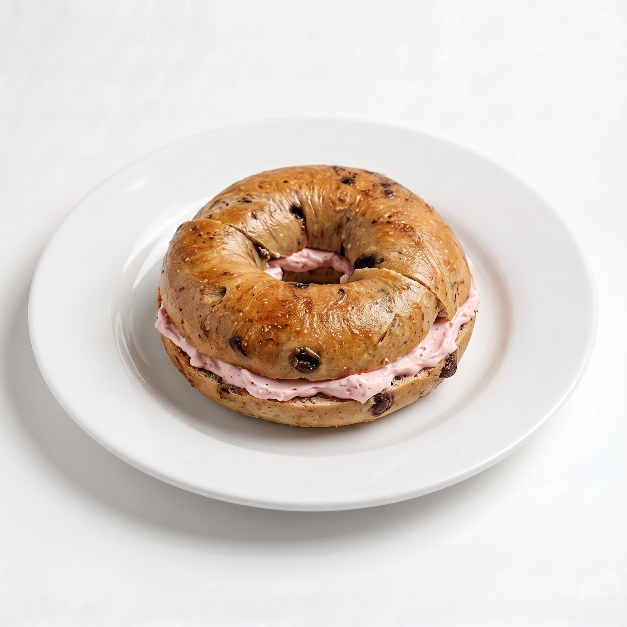 Bagel with Strawberry Cream Cheese