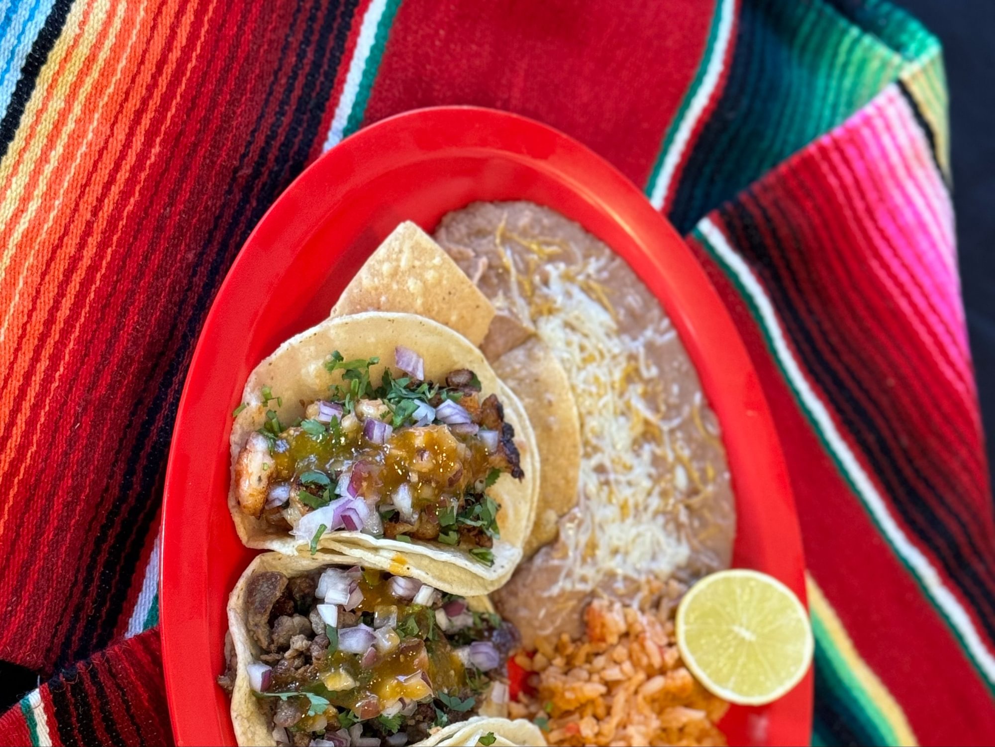 #15 3 Street Style Tacos Plate