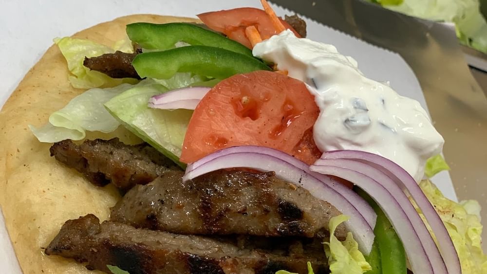 Gyro in Pita Bread Combo (Halal)