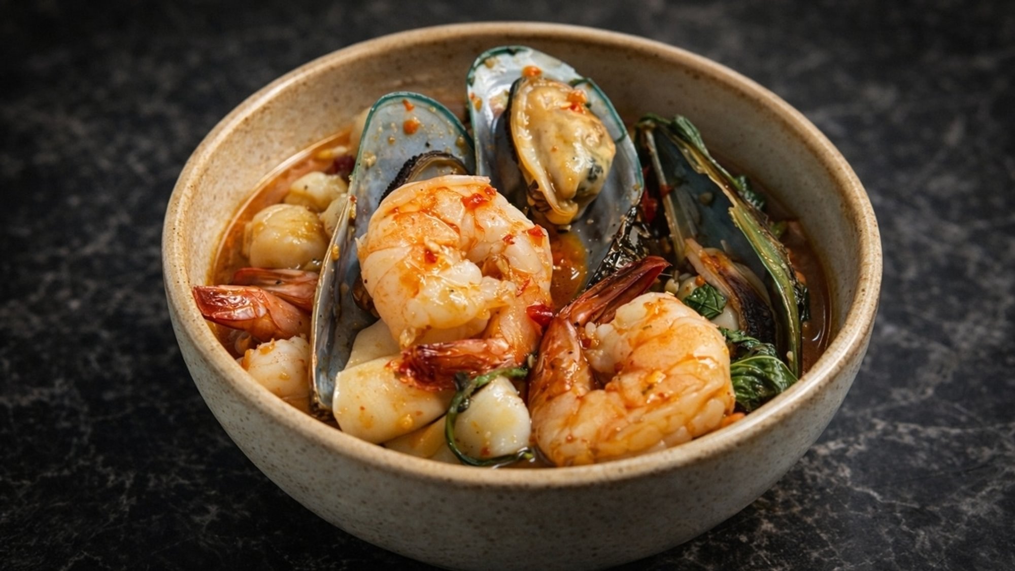 Seafood in Clay Pot