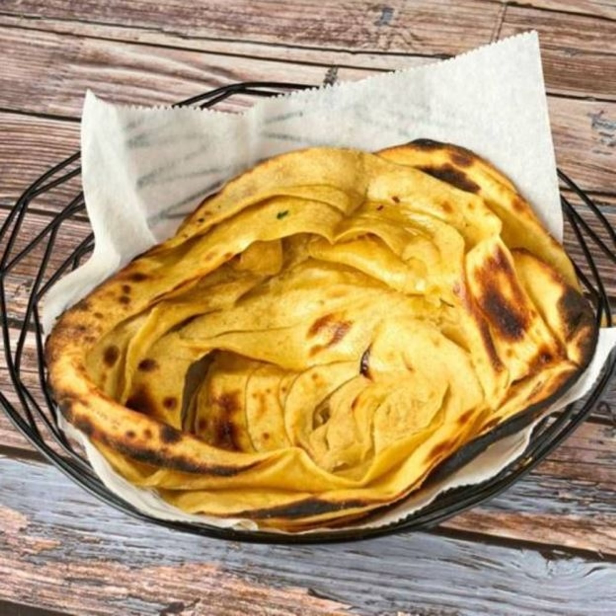 Lachha Paratha (Vegan)