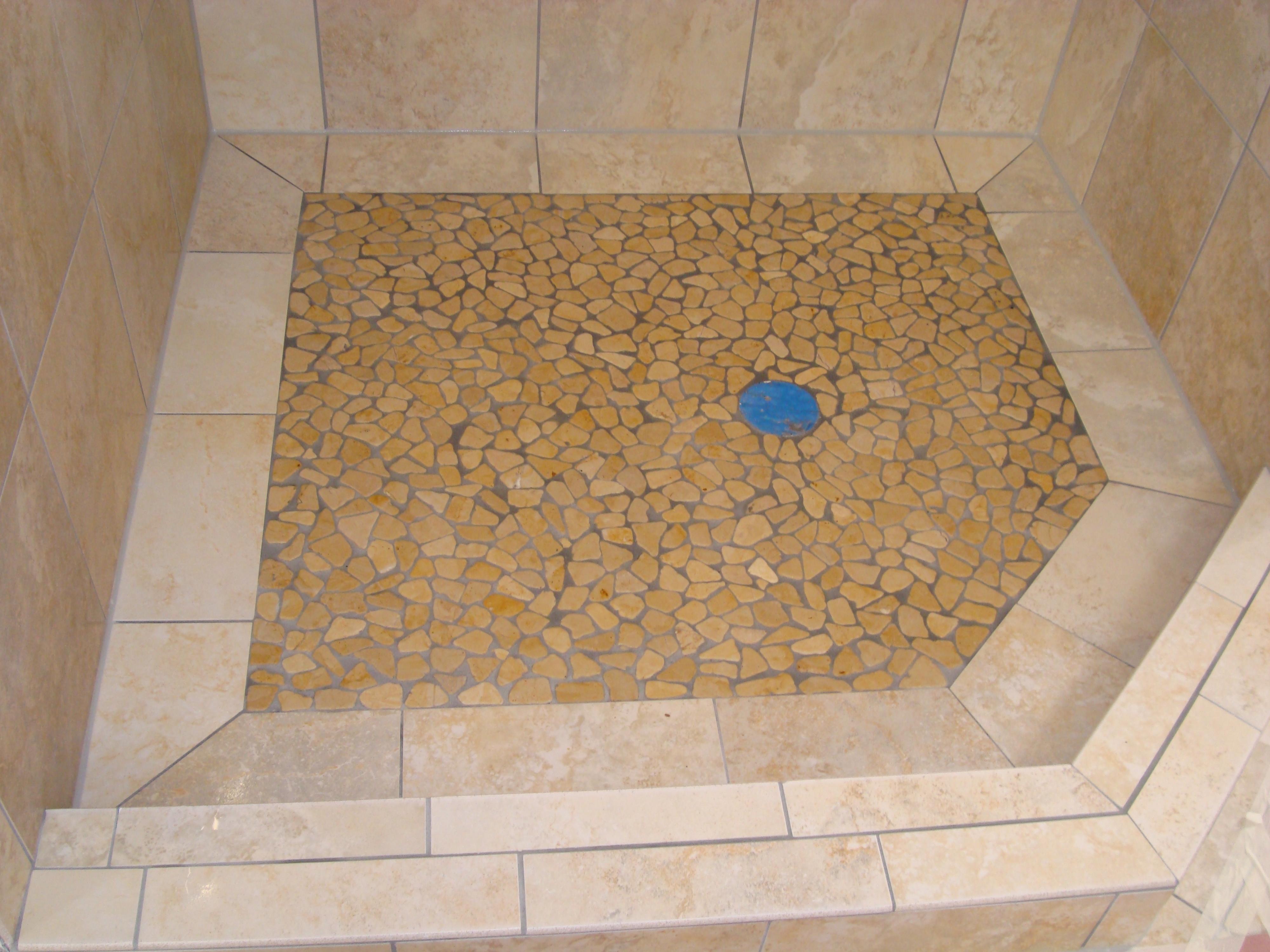 Shower floor new tile 