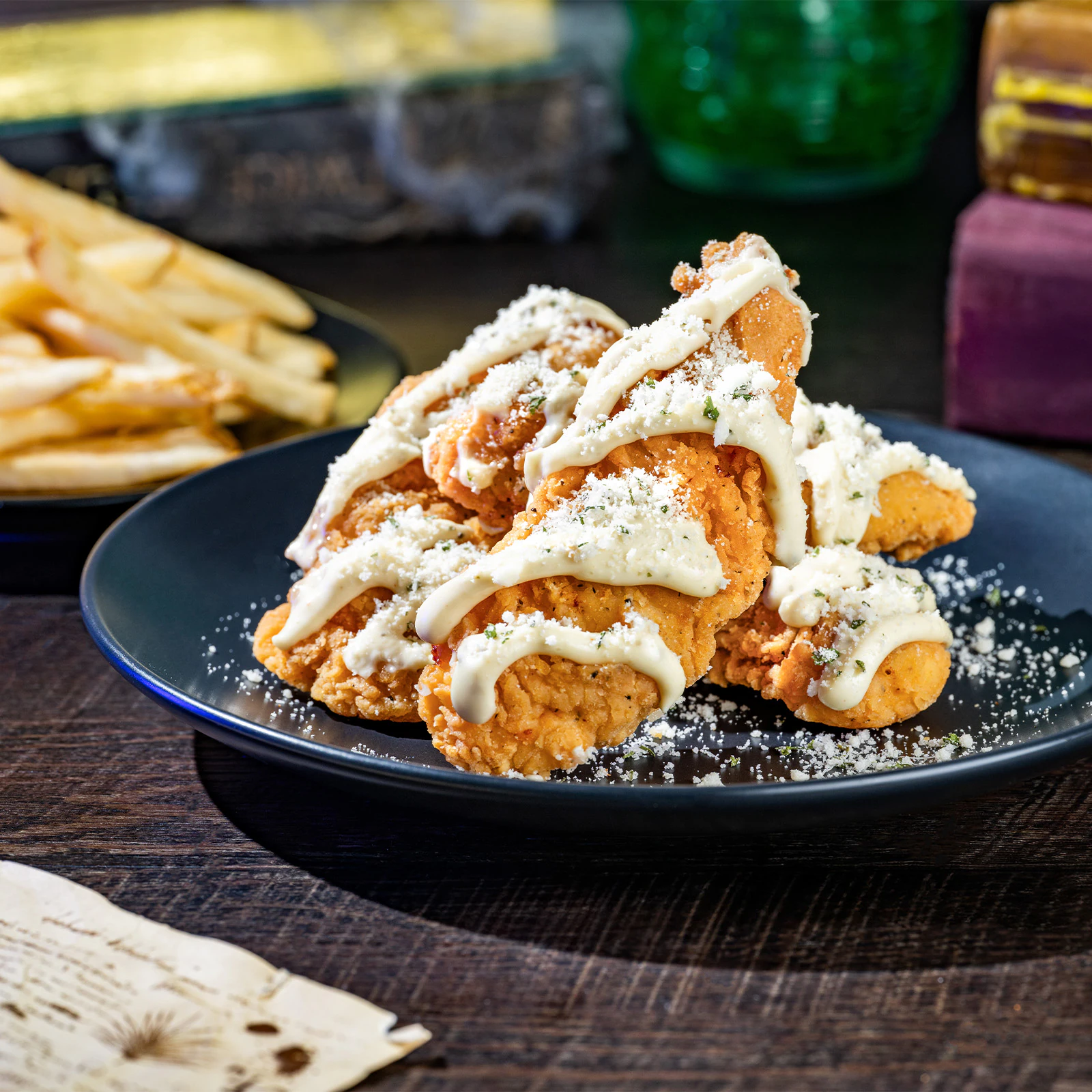Undead Garlic-Parmesan Chicken Strips