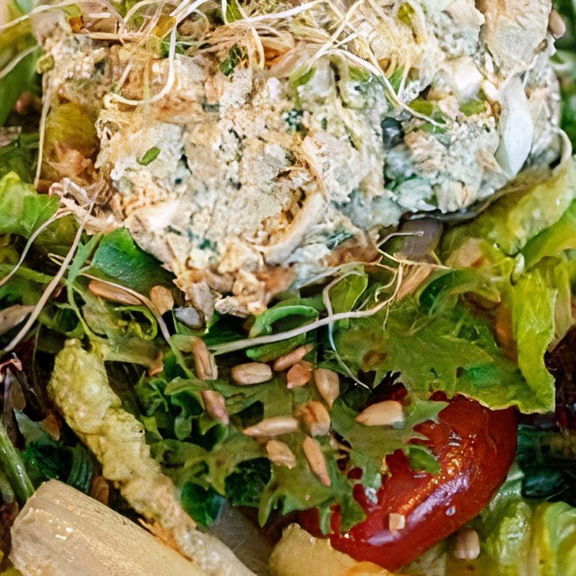 Chicken Salad on Greens