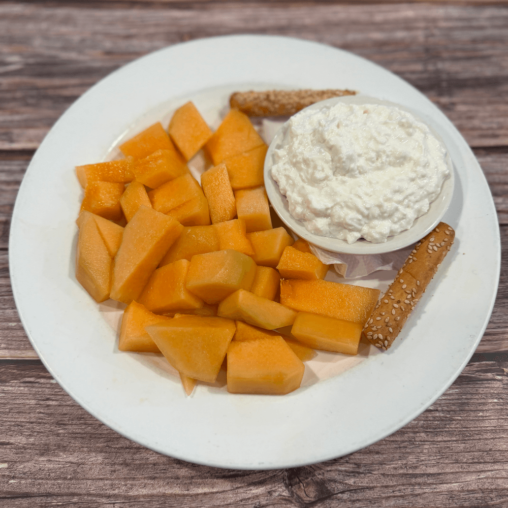 Melon with Cottage Cheese