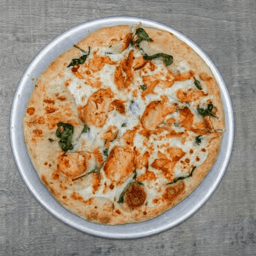 Chicken Spinach Alfredo Pizza