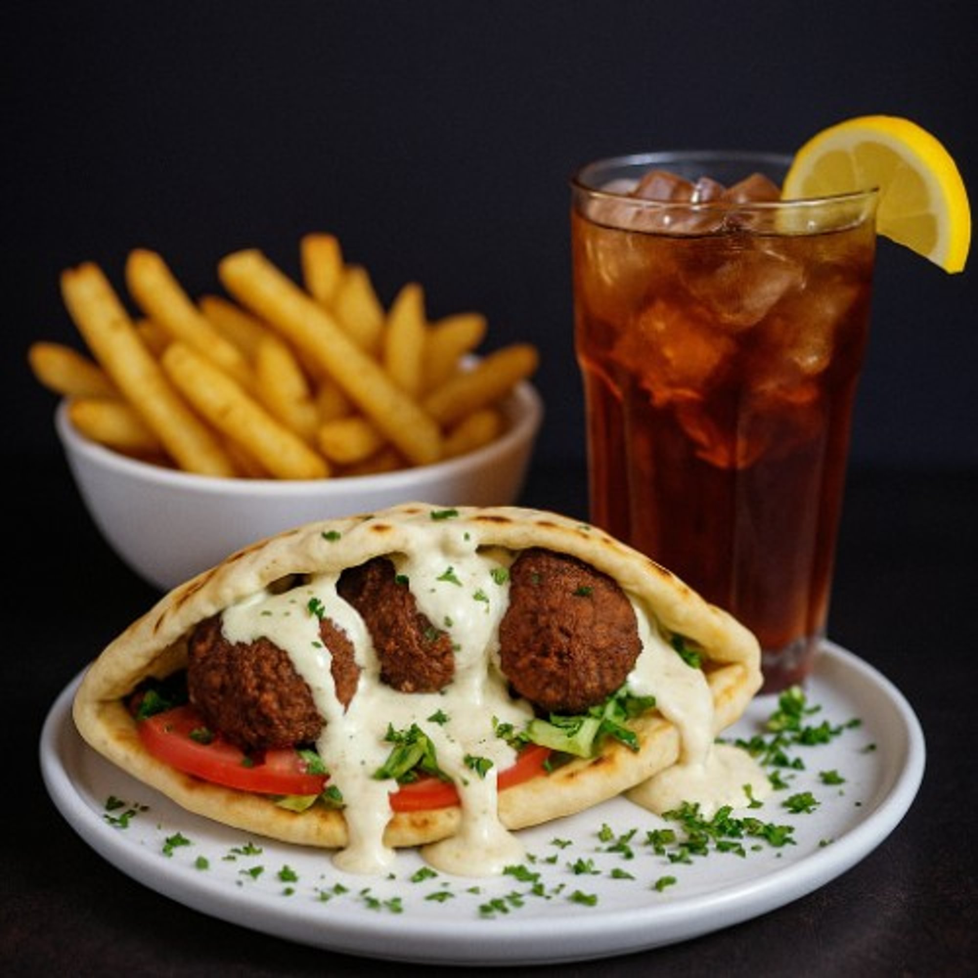 Falafel Pita Basket