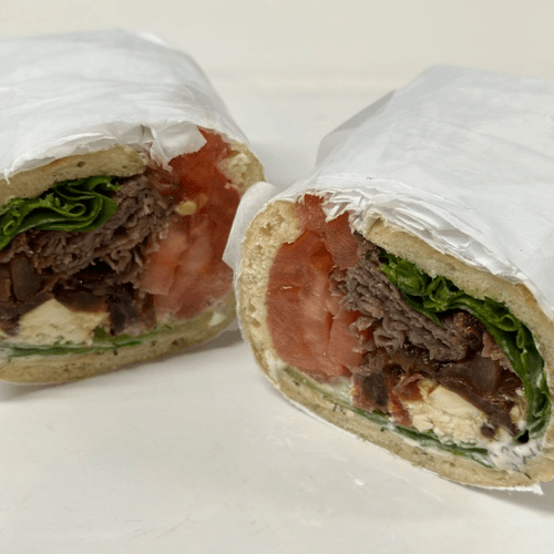 Mediterranean Roast beef Pita Wrap 