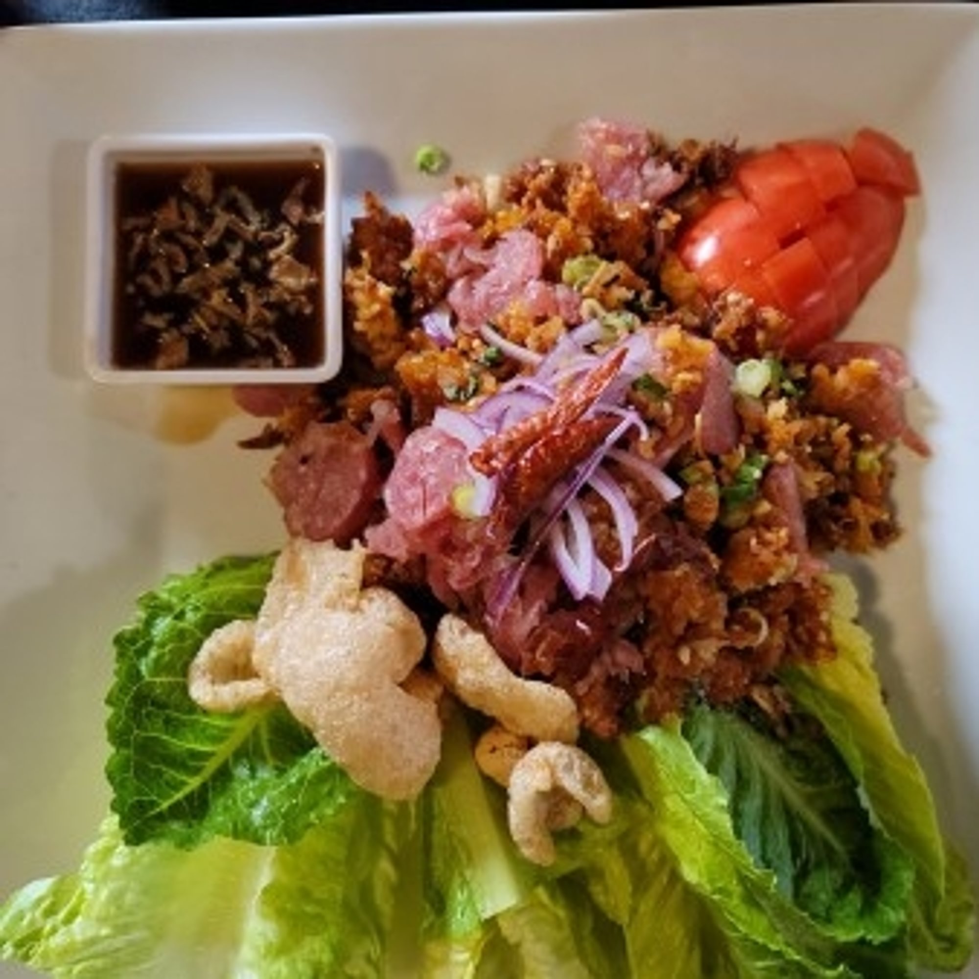 Lao Crispy Rice Wraps