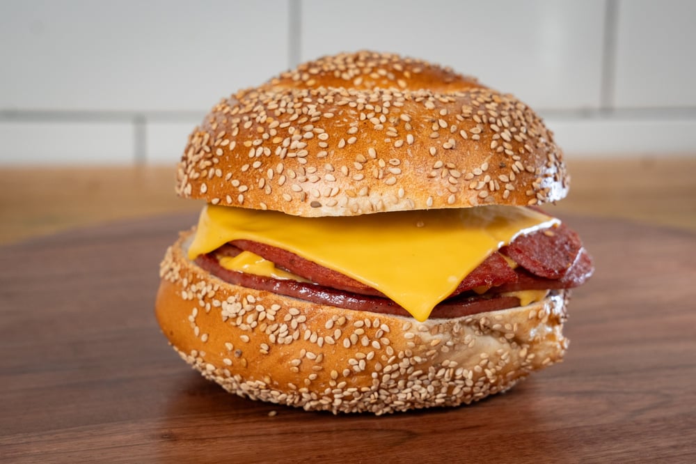Bagel w/ Meat & Cheese